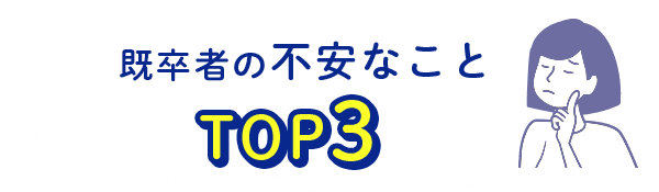 既卒の不安なことTOP3